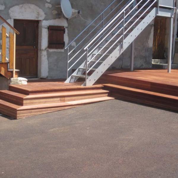 création d'une terrasse en bois