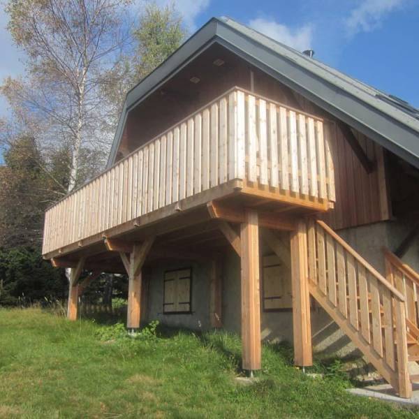 création d'un balcon en bois