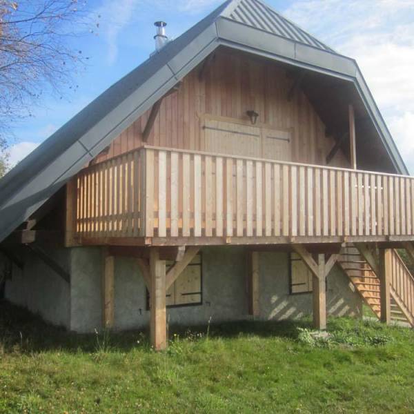 création d'un balcon en bois